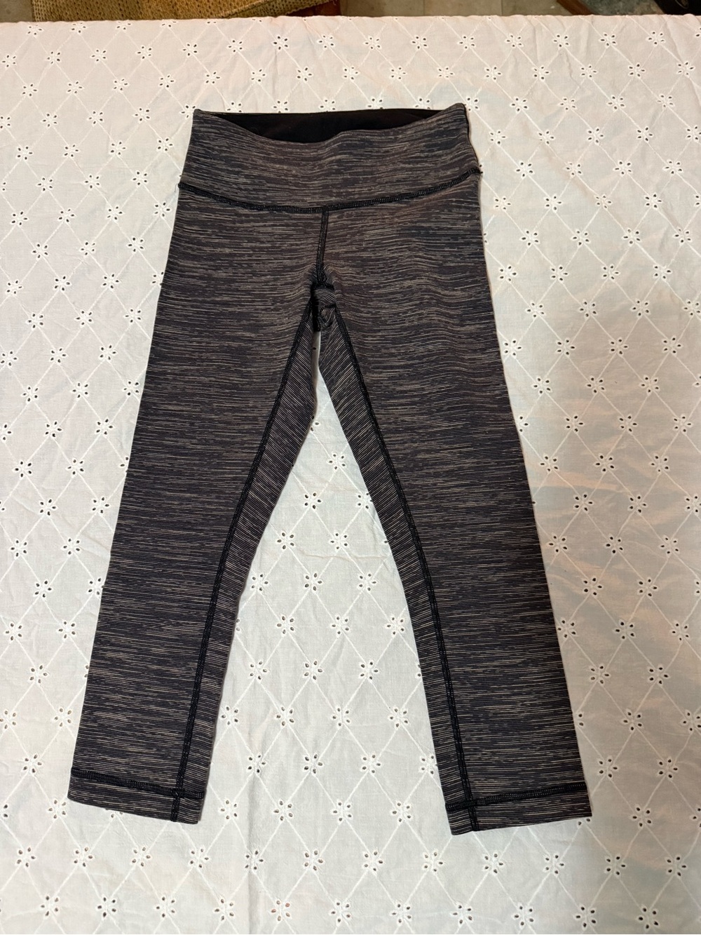 Size 2 Lululemon Wunder Under Crop Legging We Are From Space Black Size 2